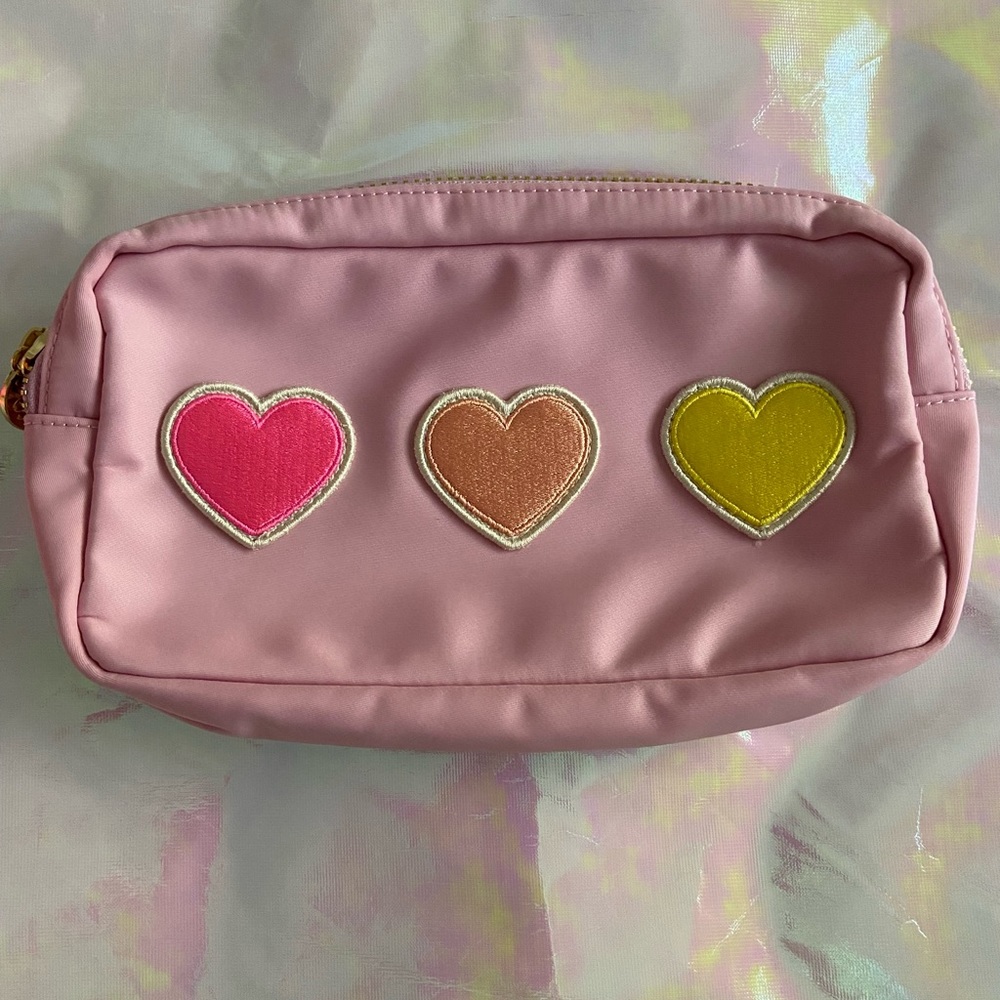 SCL Flamingo Small Pouch with Hearts